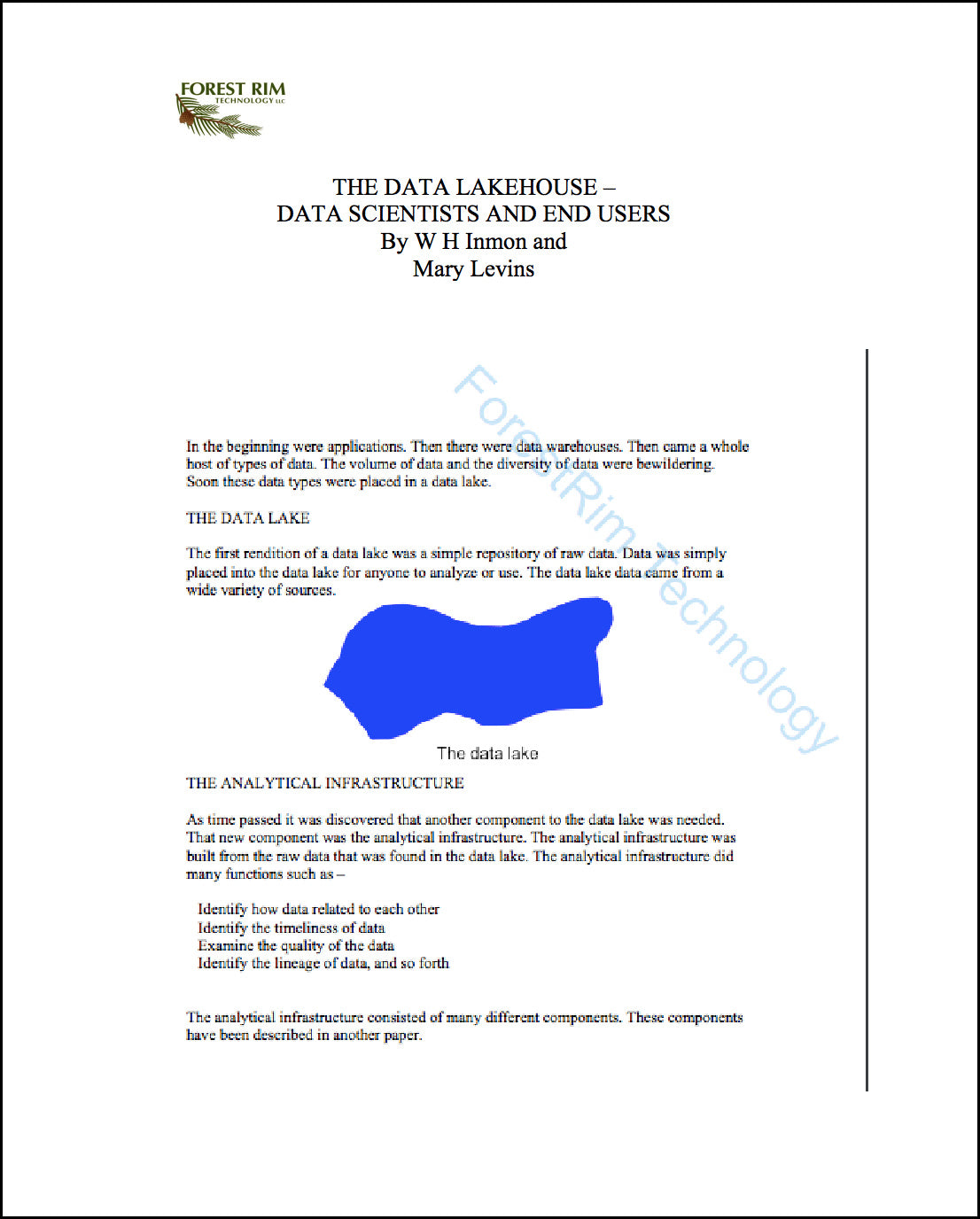 THE DATA LAKEHOUSE – DATA SCIENTISTS AND END USERS